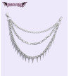 Long Spikes Chain- Freaky Pink
