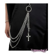 Gothic Cross Chain - Freaky Pink