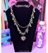 Gros Collier Coeur Etoiles