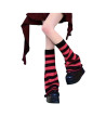 Leg Warmers Evasés Rouges Noirs