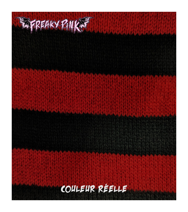 Dark Red And Black Wide Leg Warmers