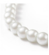 Collier Perles Blanches En Verre