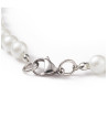 Collier Perles Blanches En Verre