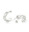 Boucles D'Oreilles Coeurs Acier Inoxydable