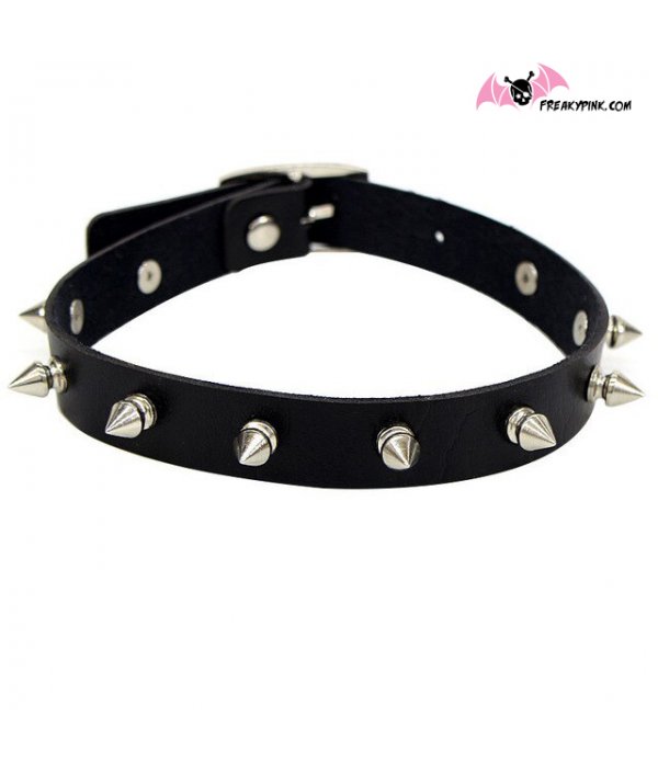 Choker Noir A Clous