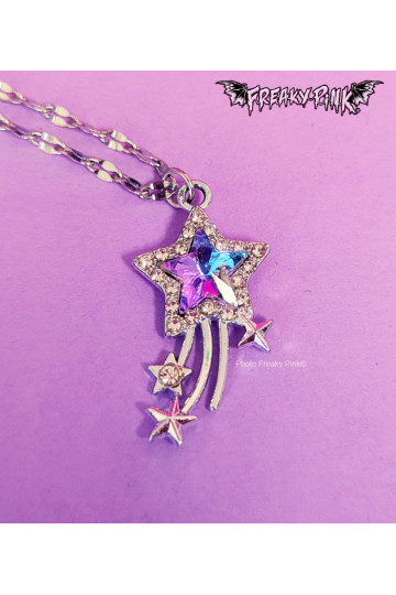 Iridescent Shooting Star Necklace