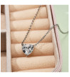 Cristal Heart Stainless Steel Necklace