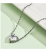 Cristal Heart Stainless Steel Necklace