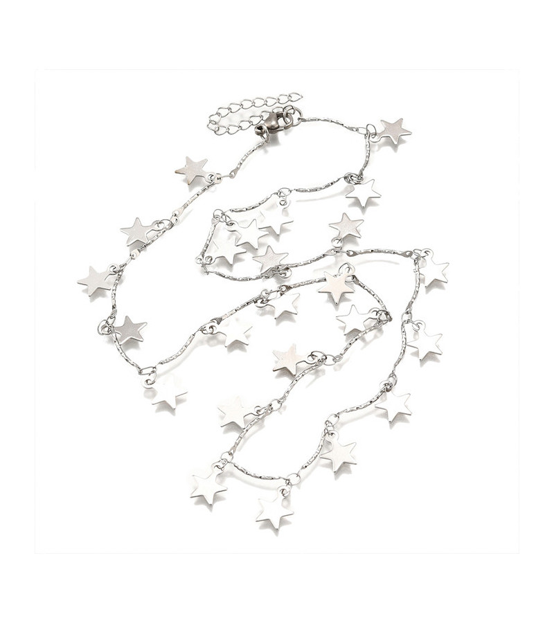 Collier Etoiles Acier Inoxydable