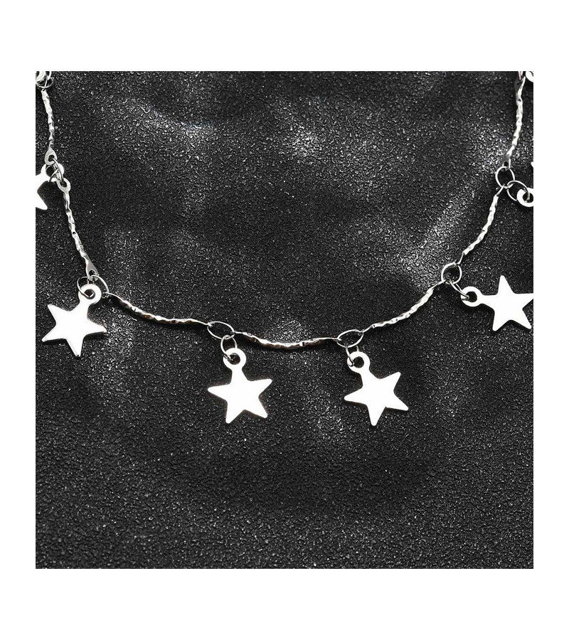 Collier Etoiles Acier Inoxydable