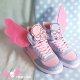 Ailes d'Anges Roses Pastel Pour Chaussures