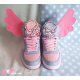 Ailes d'Anges Roses Pastel Pour Chaussures