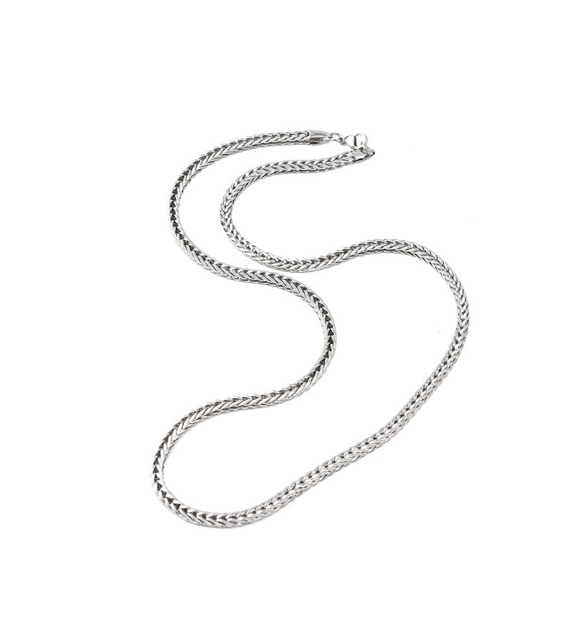 Collier Longue Chaine Acier Inoxydable