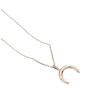 Crescent Moon Stainless Steel Necklace
