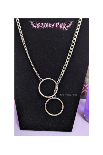 Collier Anneau Chaine Court