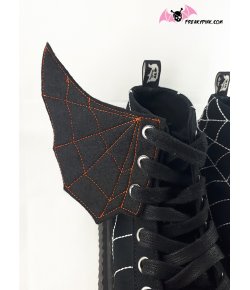 Ailes pour chaussures et roller toile d'araignée Halloween
