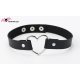 Collier Choker Coeur Noir