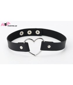 Choker coeur noir