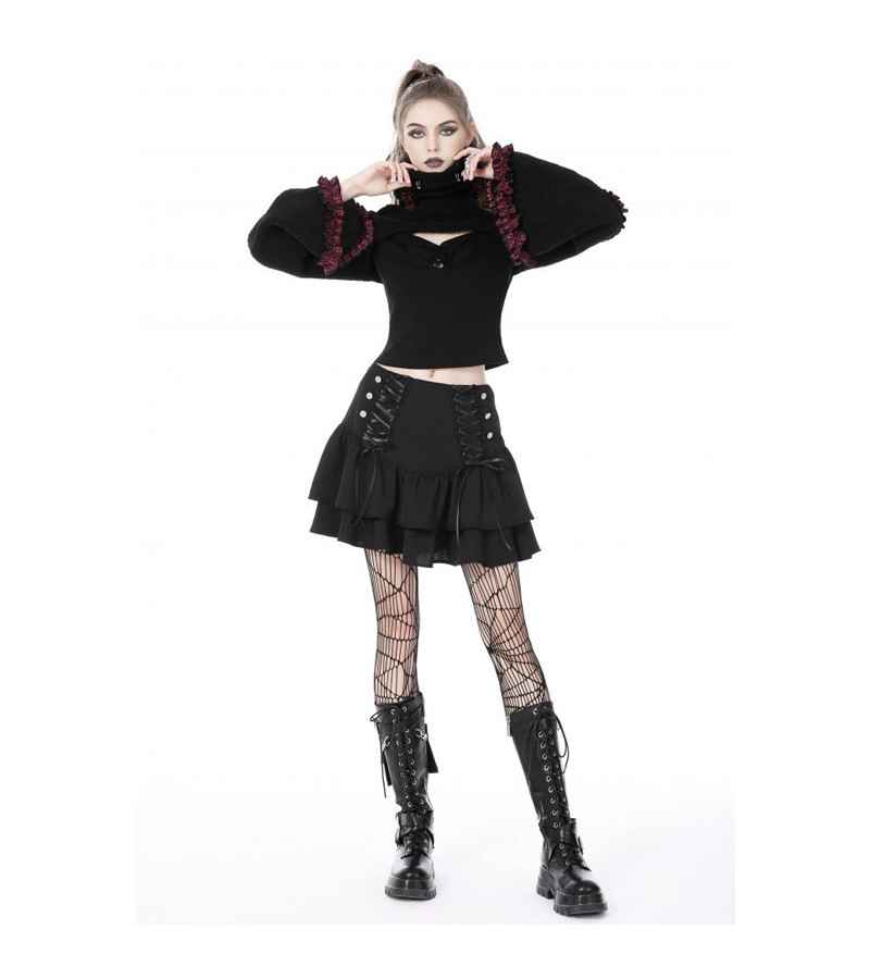 Boléro Pilou Noir Et Rose