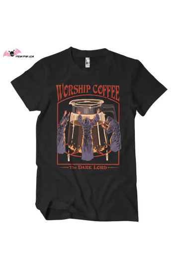 T-shirt Worship Coffee Steven Rhodes Unisexe