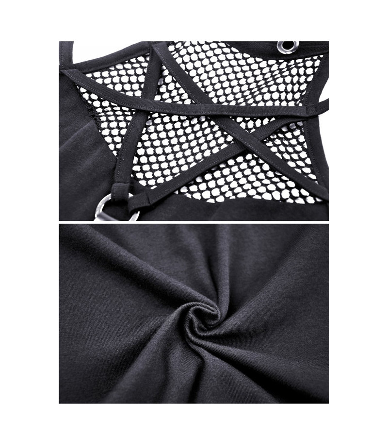 Gothic Pentagram Crop Top