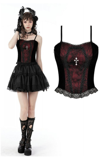 Corset Dark Gothic Funeral Rouge