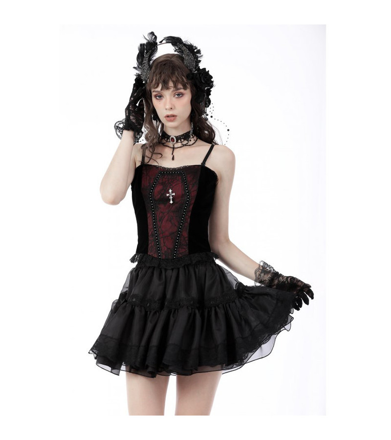 Corset Dark Gothic Funeral Rouge