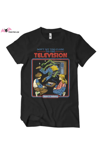 Steven Rhodes Don't sit too close to the TV T-shirt
