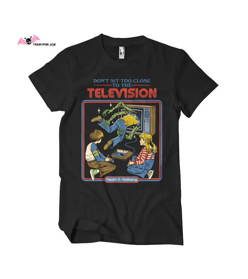T-shirt Don't sit too close to the TV Steven Rhodes