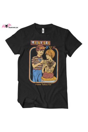 Steven Rhodes Tattoo Rainy Day Fun T-shirt