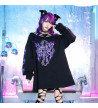 Sweat-Shirt Sailor Croix Flammes Violettes - Listen Flavor