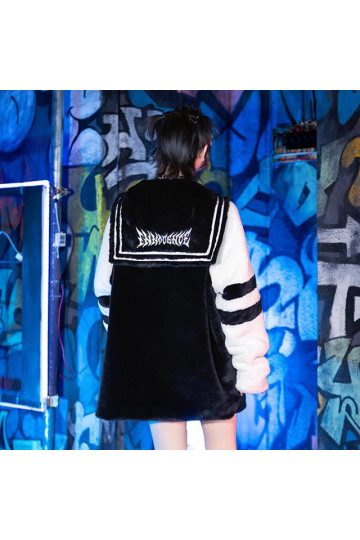 Heavenly Sailor Faux Fur Coat - Listen Flavor