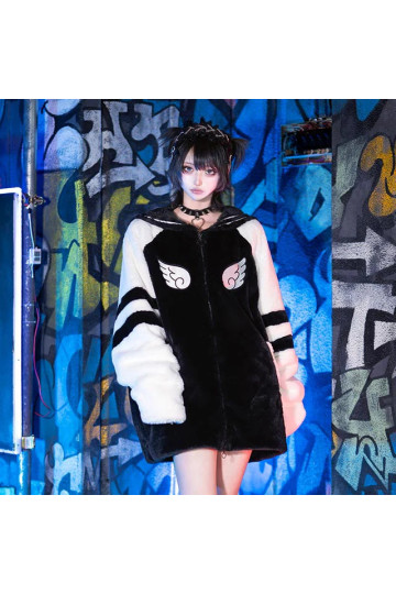 Heavenly Sailor Faux Fur Coat - Listen Flavor