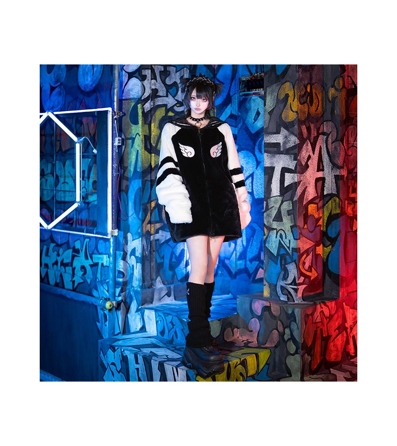 Heavenly Sailor Faux Fur Coat - Listen Flavor