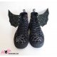 Ailes Pour Chaussures Spider Web Vertes Et Noires