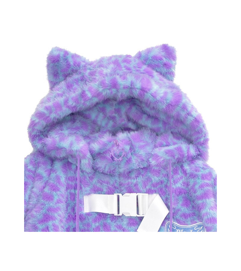 Manteau Fourrure Black Cat Alliance Monster Violet - Listen Flavor