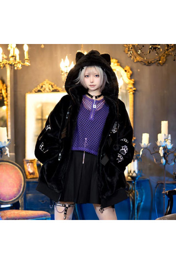 Black Monster Black Cat Alliance Coat - Listen Flavor