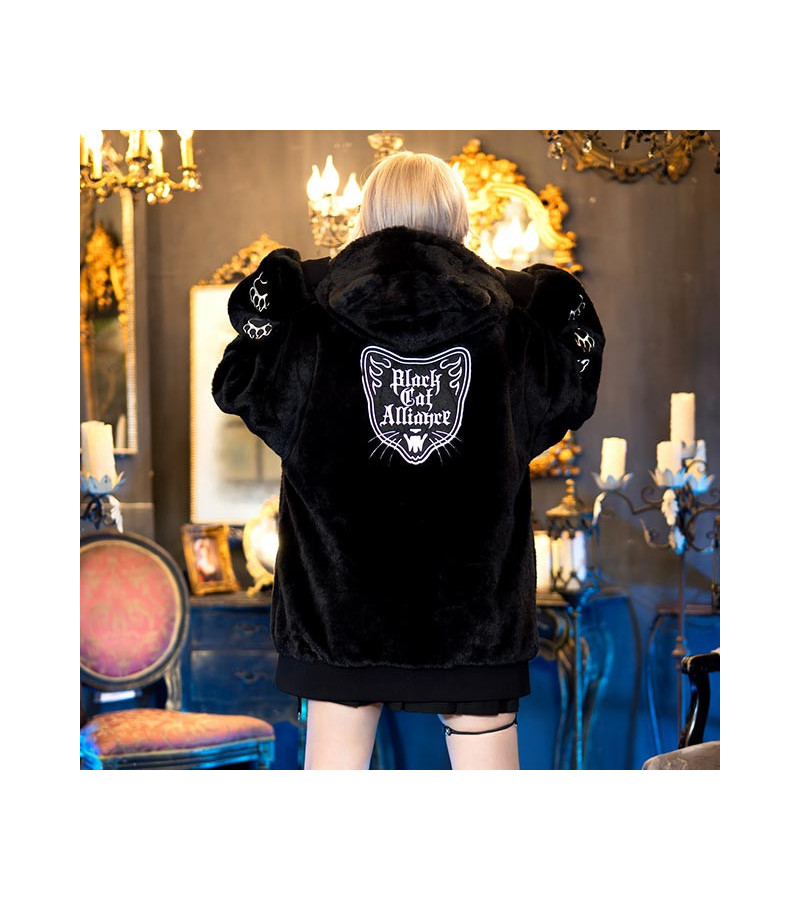 Black Monster Black Cat Alliance Coat - Listen Flavor