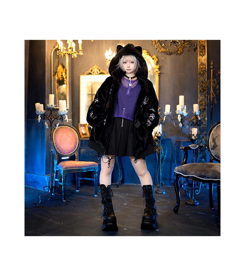 Black Monster Black Cat Alliance Coat - Listen Flavor