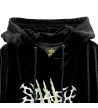 Sweat-shirt Velours Slash Noir - Listen Flavor
