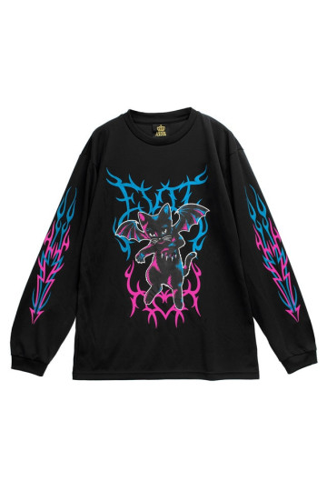 T-shirt Manches Longues Fallen Black Cat - Listen Flavor