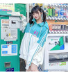 Sweat-Shirt Emeraude Hatsune Miku X Listen Flavor