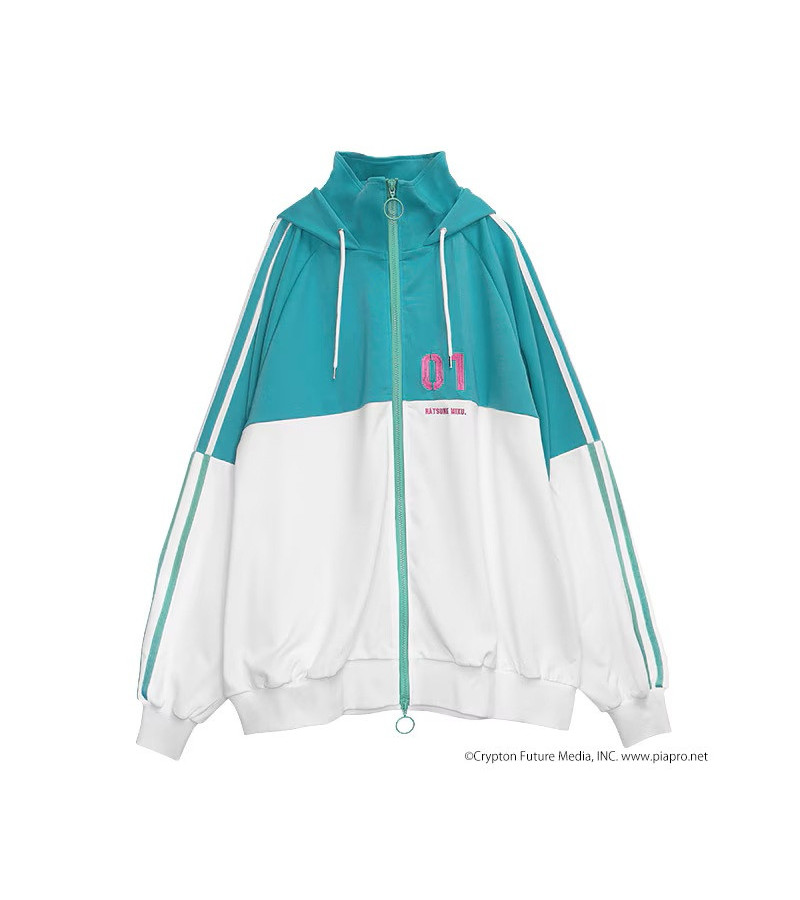 Sweat-Shirt Emeraude Hatsune Miku X Listen Flavor