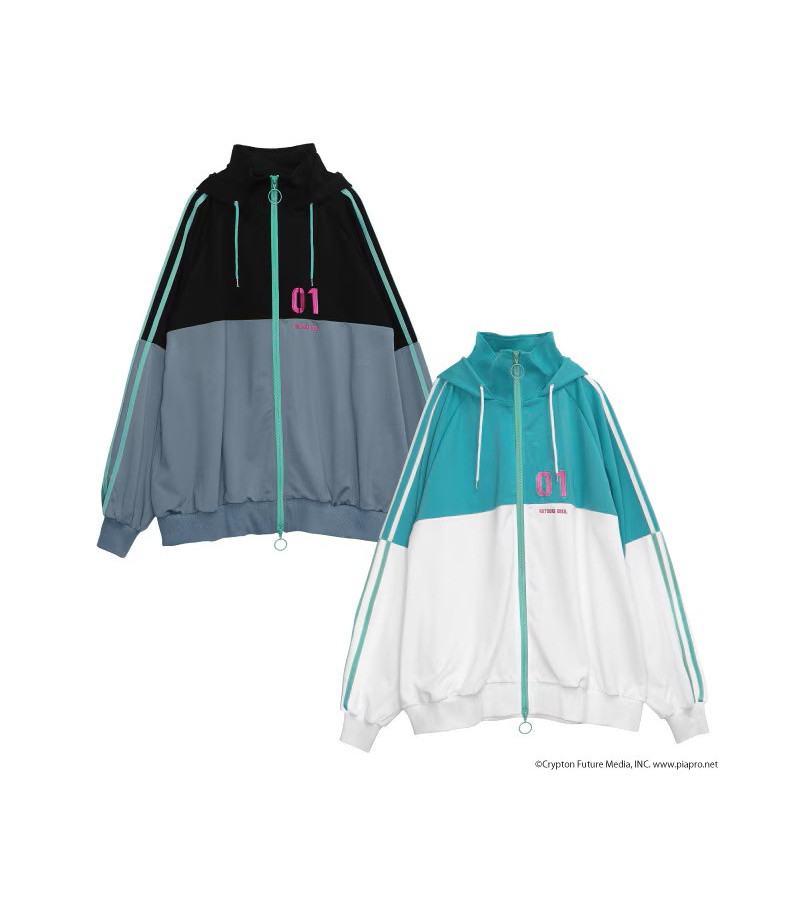 Sweat-Shirt Emeraude Hatsune Miku X Listen Flavor