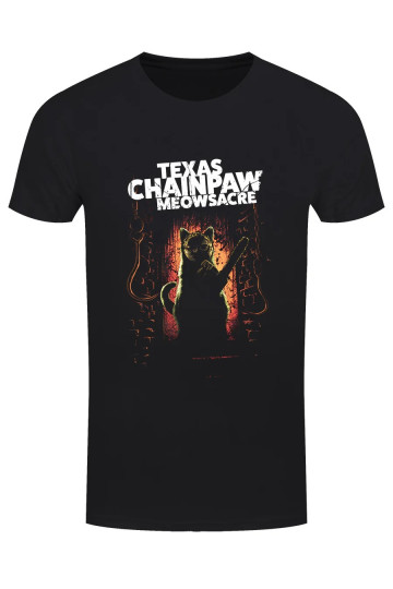 T-shirt Texas Chainpaw Meowsacre Horror Cats
