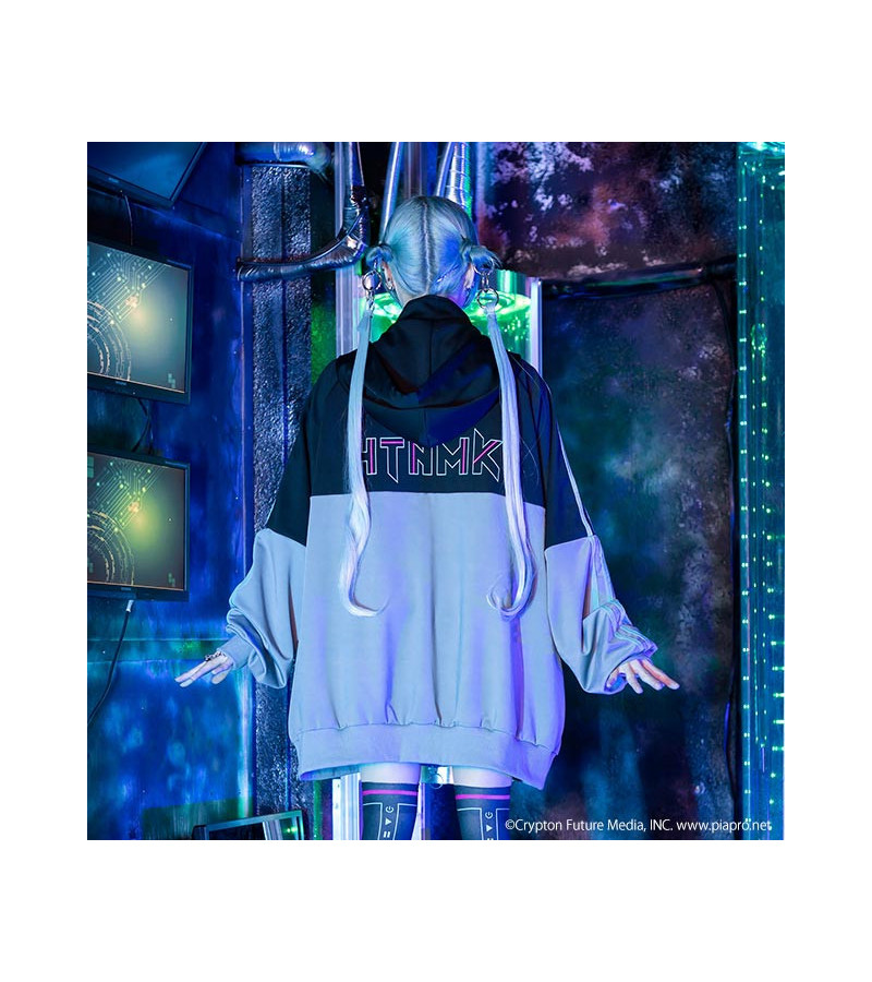 Grey Black Hatsune Miku X Listen Flavor Sweat-Shirt