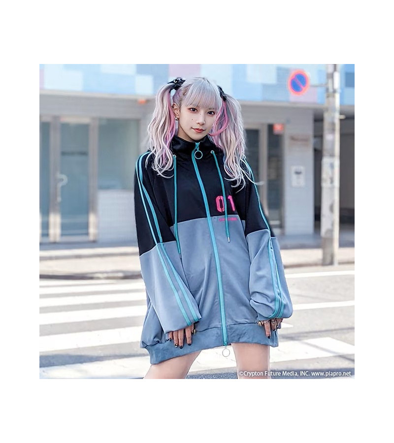 Sweat-Shirt Gris Hatsune Miku X Listen Flavor