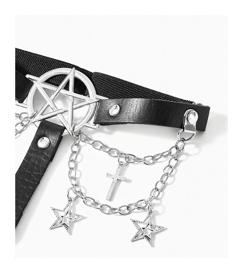 Pentagram Chains Cross Stars Garter