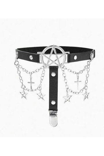 Pentagram Chains Cross Stars Garter