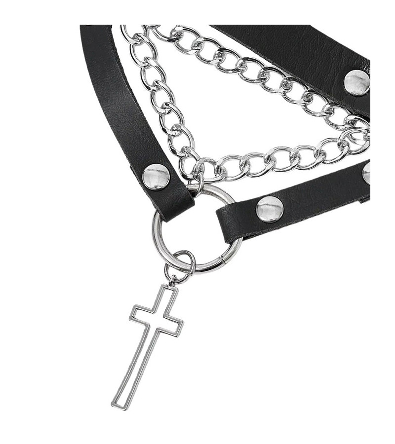 Spider Chains Cross Garter